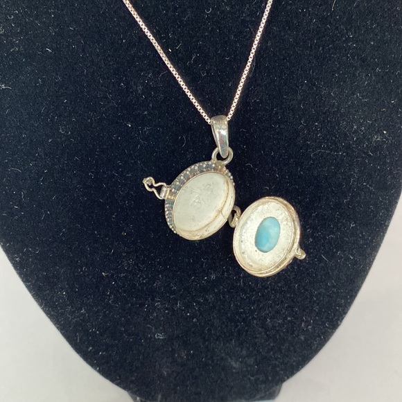 Larimar Poison Locket - Picture 5 of 7